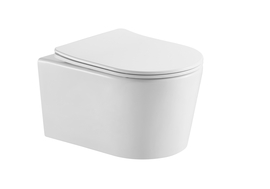 Унитаз подвесной безободковый Aquatek Оберон AQ1363WT-00, смыв Tornado, тонкое сиденье с микролифтом - фото, отзывы, цена