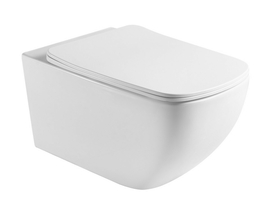 Унитаз подвесной безободковый Aquatek Медея AQ1537T-00 Tornado, тонкое сиденье с микролифтом - фото, отзывы, цена