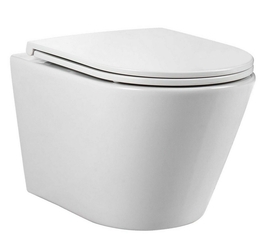 Унитаз-компакт подвесной безободковый Aquatek Вега AQ1904T-00, смыв Tornado, тонкое сиденье с микролифтом - фото, отзывы, цена