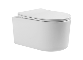 Унитаз-компакт подвесной безободковый Aquatek Мия AQ2004T-00, смыв Tornado, тонкое сиденье с микролифтом - фото, отзывы, цена