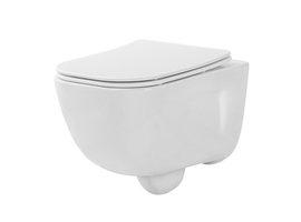 Унитаз подвесной безободковый Aquatek Дива AQ2012B-00, с функцией биде, тонкое сиденье с микролифтом - фото, отзывы, цена