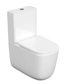 Унитаз напольный безободковый Aquatek Optima Plus Square AQ4451-00 с бачком, с сиденьем микролифт, смыв торнадо - фото, отзывы, цена