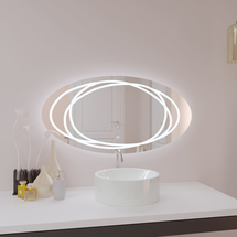 Зеркало Милания Мелодия 800х600, с подсветкой, MLO-1-05-0021 - фото, отзывы, цена