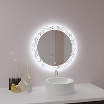 Зеркало Милания Тишина 600х600, с подсветкой, MLC-1-01-0026 - фото, отзывы, цена
