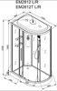 Душевая кабина AvaCan EM2812RLED - фото, отзывы, цена