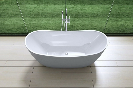 Акриловая ванна Art & Max 180х78 AM-502-1800-780 отдельностоящая со сливом-переливом - фото, отзывы, цена