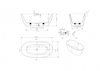 Акриловая ванна Art & Max Genova 150х75 AM-GEN-1500-750 отдельностоящая - фото, отзывы, цена