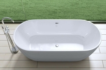 Акриловая ванна Art & Max 150х75 AM-518-1500-780 отдельностоящая со сливом-переливом - фото, отзывы, цена