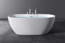 Акриловая ванна Art & Max 170х79 AM-605-1700-790 отдельностоящая со сливом-переливом - фото, отзывы, цена