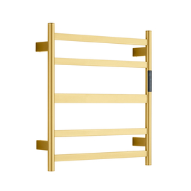 Полотенцесушитель электрический Raglo R350.01.03 настенный, сенсорный, с терморегулятором, сатин золотой - фото, отзывы, цена