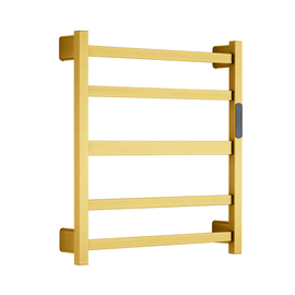 Полотенцесушитель электрический Raglo R350.02.03 настенный, сенсорный, с терморегулятором, сатин золотой - фото, отзывы, цена