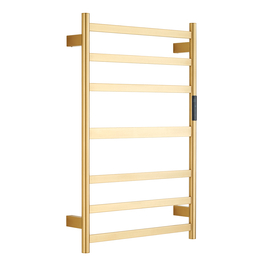 Полотенцесушитель электрический Raglo R350.06.03 настенный, сенсорный, с терморегулятором, сатин золотой - фото, отзывы, цена