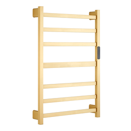 Полотенцесушитель электрический Raglo R350.07.03 настенный, сенсорный, с терморегулятором, сатин золотой - фото, отзывы, цена