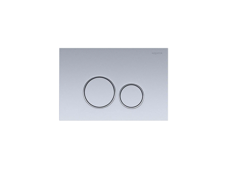 Панель смыва Aquatek Хром матовая ободок хром (клавиши круглые) KDI-0000019 - фото, отзывы, цена