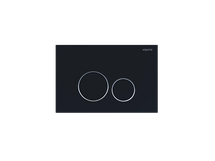 Панель смыва Aquatek Черная матовая ободок хром (клавиши круглые) KDI-0000020 - фото, отзывы, цена