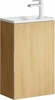 Подвесная тумба с умывальником Aqwella Accent 40 см, цвет дерево светлое - фото, отзывы, цена