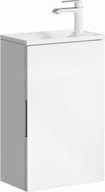 Подвесная тумба с умывальником Aqwella Accent 40 см, цвет белый - фото, отзывы, цена