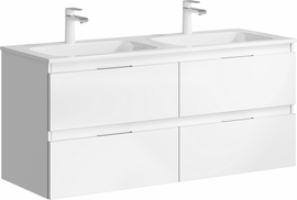 Подвесная тумба с умывальником Aqwella Accent 120 см, цвет белый - фото, отзывы, цена