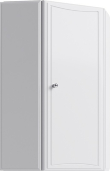 Навесной угловой шкафчик Aqwella Barcelona 38 см, цвет белый - фото, отзывы, цена