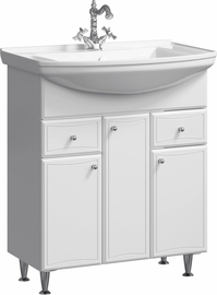 Напольная тумба Aqwella Barcelona 75 см, цвет белый - фото, отзывы, цена