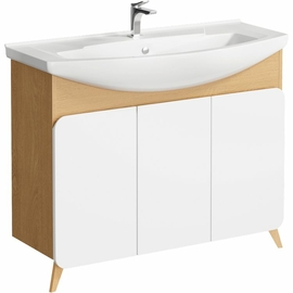 Напольная тумба Aqwella Basic 105 см, цвет дерево светлое - фото, отзывы, цена