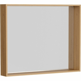 Зеркало в раме Aqwella Basic 100 см, цвет дерево светлое - фото, отзывы, цена