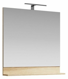 Зеркало Aqwella Foster 80 см, цвет дерево светлое - фото, отзывы, цена