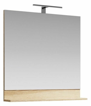 Зеркало Aqwella Foster 80 см, цвет дерево светлое - фото, отзывы, цена