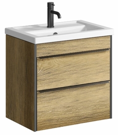 Подвесная тумба Aqwella Fargo 60 см, цвет дерево тёмное - фото, отзывы, цена