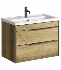 Подвесная тумба Aqwella Fargo 80 см, цвет дерево тёмное - фото, отзывы, цена