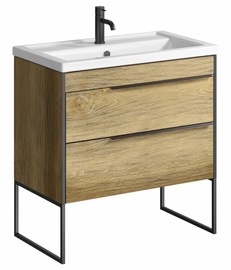 Напольная тумба Aqwella Fargo 80 см, цвет дерево тёмное - фото, отзывы, цена