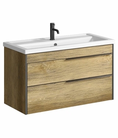 Подвесная тумба Aqwella Fargo 100 см, цвет дерево тёмное - фото, отзывы, цена