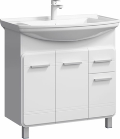 Напольная тумба Aqwella Corsica 85 см, цвет белый - фото, отзывы, цена