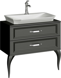 Тумба напольная Aqwella LaDonna 85 см, цвет черный - фото, отзывы, цена