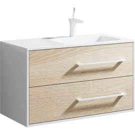 Подвесная тумба Aqwella Miami 90 см, цвет дерево светлое - фото, отзывы, цена