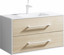 Подвесная тумба Aqwella Miami 100 см, цвет дерево светлое - фото, отзывы, цена