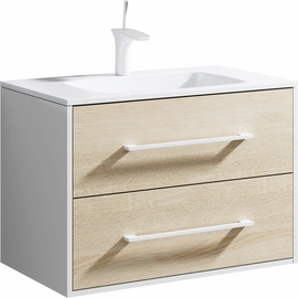 Подвесная тумба Aqwella Miami 75 см, цвет дерево светлое - фото, отзывы, цена