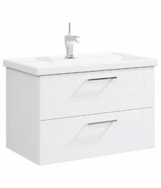 Подвесная тумба Aqwella Manchester 80 см, цвет белый - фото, отзывы, цена