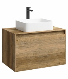 Подвесная тумба Aqwella Mobi 80 см, цвет дерево тёмное - фото, отзывы, цена