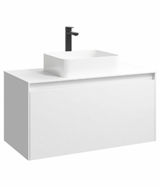 Подвесная тумба Aqwella Mobi 100 см, цвет белый - фото, отзывы, цена