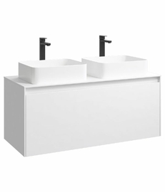 Подвесная тумба Aqwella Mobi 120 см, цвет белый - фото, отзывы, цена