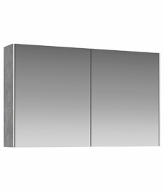 Зеркальный шкаф Aqwella Mobi 100 см, цвет бетон светлый - фото, отзывы, цена