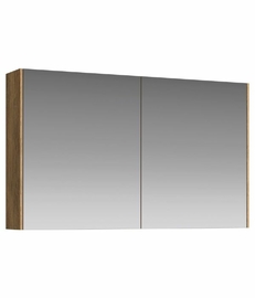 Зеркальный шкаф Aqwella Mobi 100 см, цвет дерево тёмное - фото, отзывы, цена