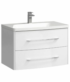 Подвесная тумба Aqwella Neringa 80 см, цвет белый - фото, отзывы, цена