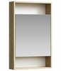Зеркальный шкаф Aqwella City 50 см, цвет дерево тёмное - фото, отзывы, цена