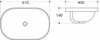Раковина полувстраиваемая Art & Max AM-5006-C, цвет белый, 610х400х190 - фото, отзывы, цена