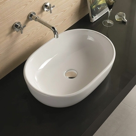 Раковина накладная Art & Max AM-5006-X, цвет белый, 480х350х140 - фото, отзывы, цена