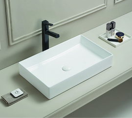 Раковина накладная Art & Max AM-78570B-60, цвет белый, 600х370х110 - фото, отзывы, цена