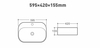 Раковина накладная Art & Max, овальная AM1630-A - фото, отзывы, цена