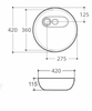 Раковина накладная Art & Max AM3570-AS - фото, отзывы, цена
